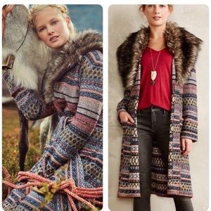 Anthropologie Angel of the North Sweater Coat